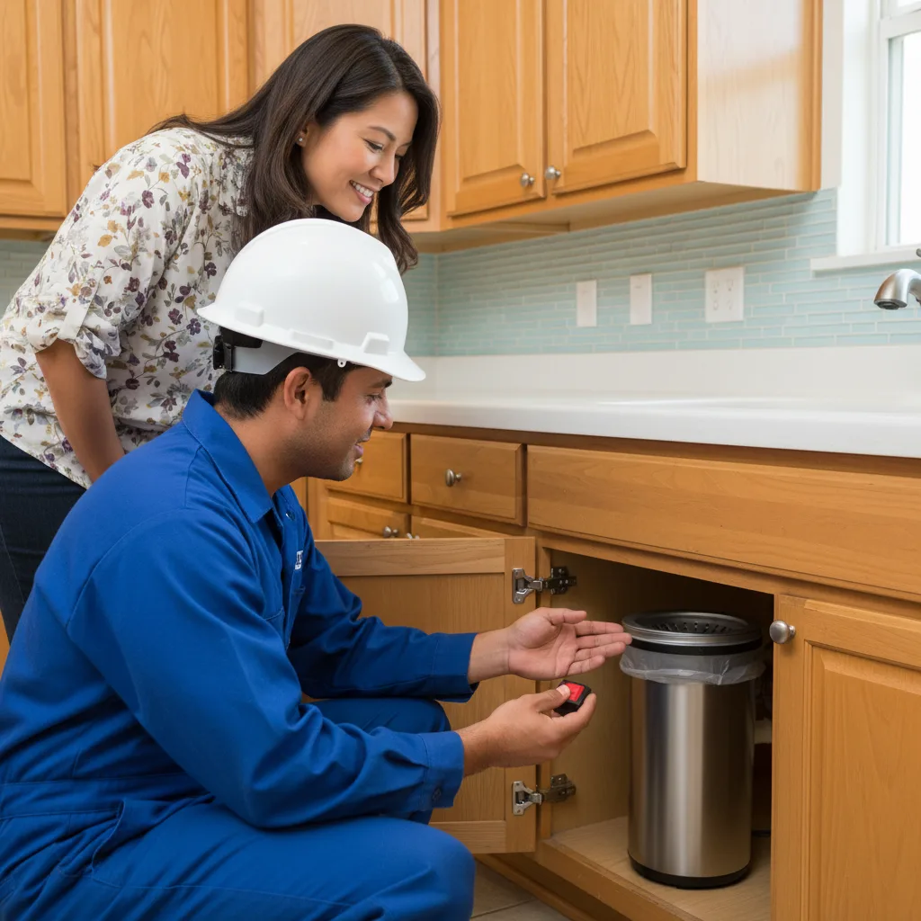 Garbage Disposal Repair and Installation work in progress