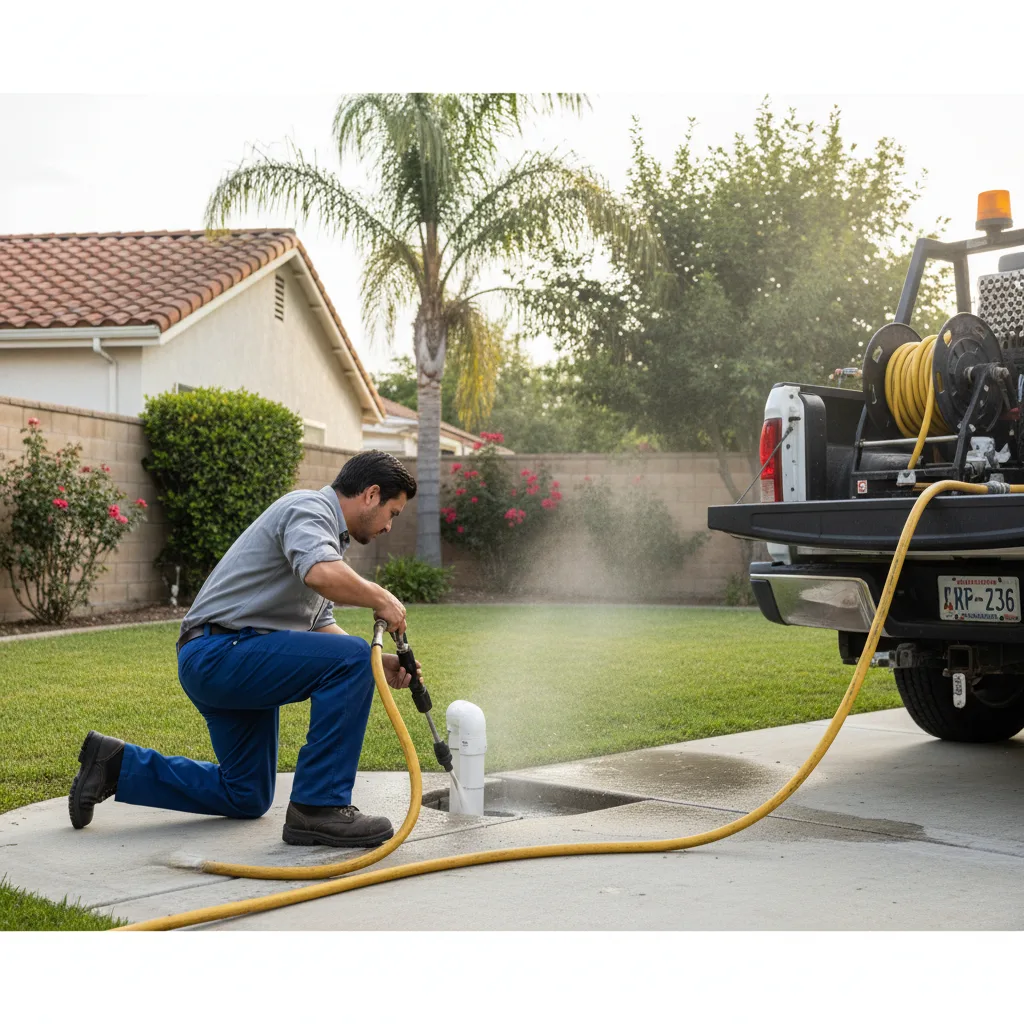 Drain Cleaning work in progress